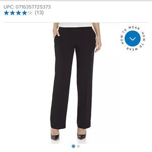 Kasper Size 8 Black Suit Pants